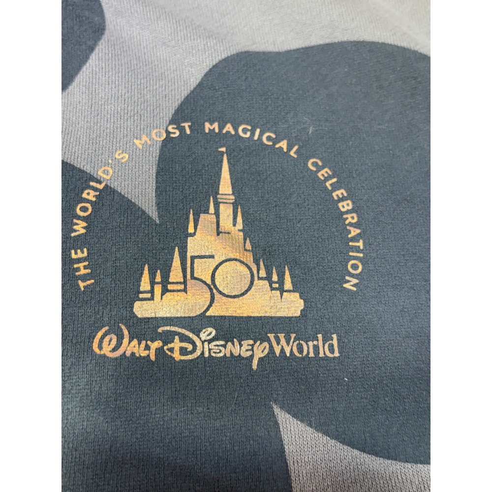 Disney Parks Walt Disney World 50th Anniversary Mickey Mouse Gray T-Shirt XL - Picture 8 of 9